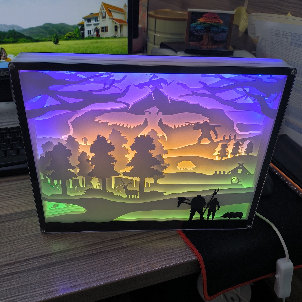 Valheim Lightbox Display