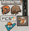 Satisfactory Embroidered Patch - Set of Three