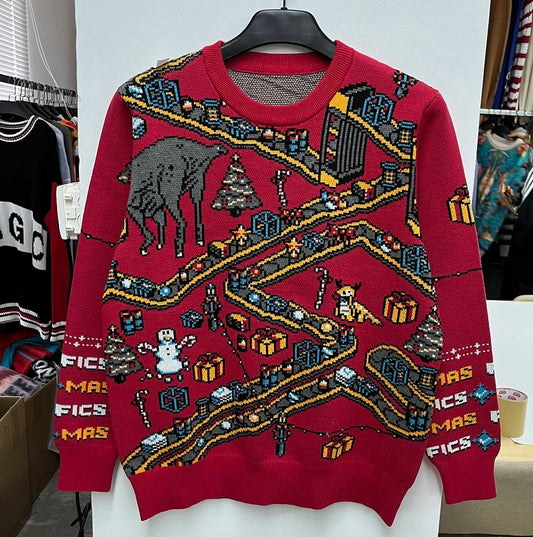 Jacquard-knit FICSIT Sweater