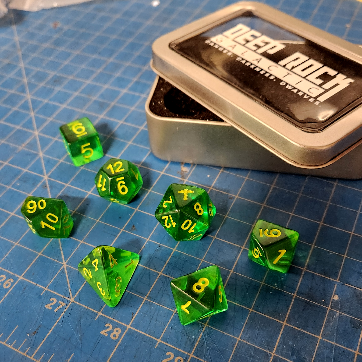 Deep Rock Galactic 7-pc Dice Set