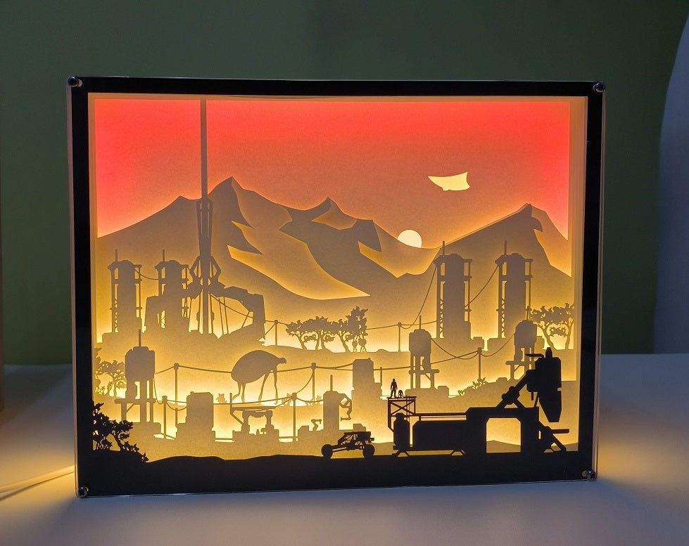 Landscape Sunrise Lightbox – Lizard Doggo