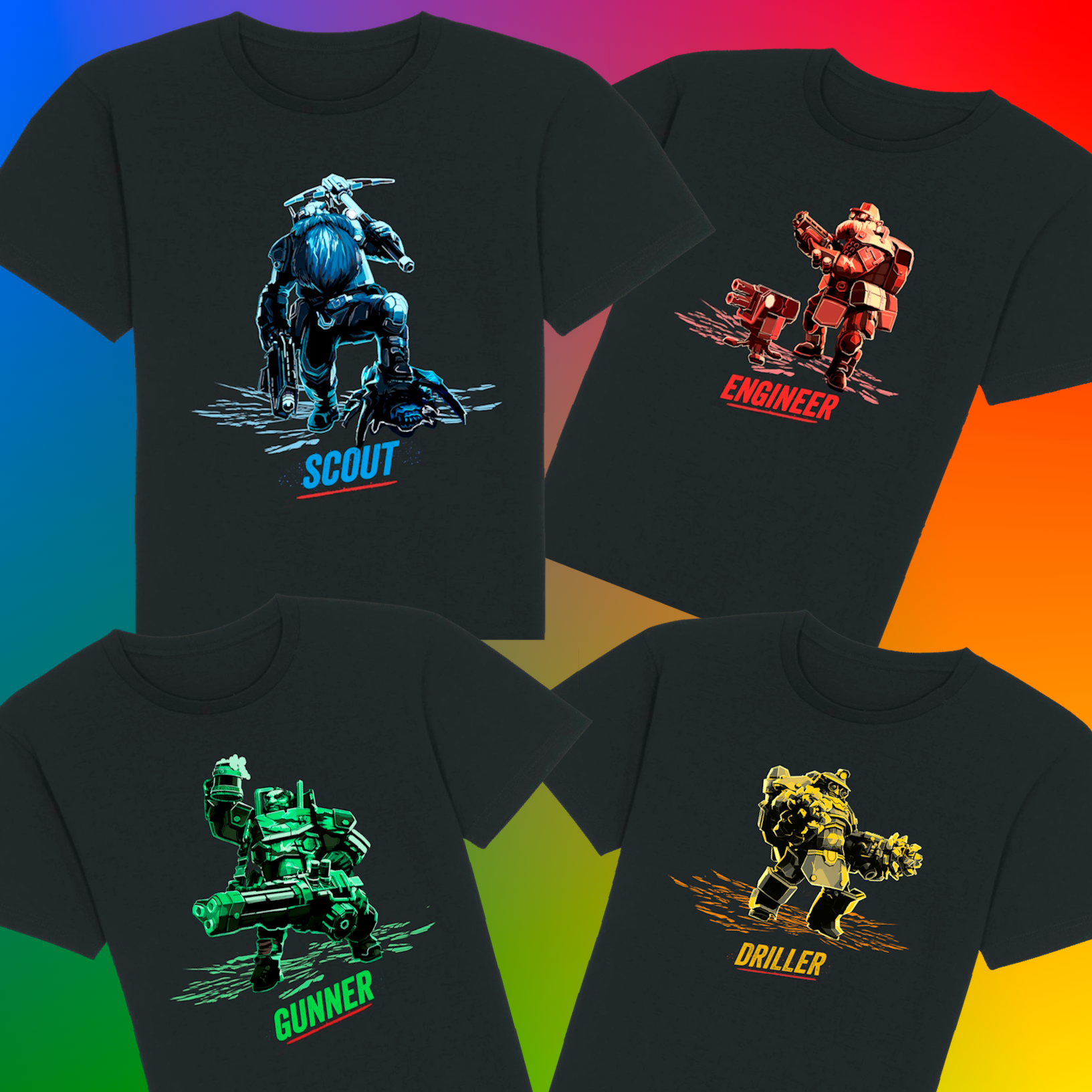 Deep Rock Galactic Official T-shirts [PRE-ORDER] – Lizard Doggo